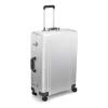 Zero Halliburton Classic Aluminum 2.0 28" 4 Wheel Spinner Travel Case (Silver)