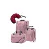Travelpro Maxlite 5 | 4-PC Set | Soft Tote, Underseater & Int'l Carry-On Rollaboard with Travel Pillow (Dusty Rose)