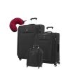 Travelpro Maxlite 5 | 4-Pc Set | Underseater, 25" & 29" Exp. Spinners With Travel Pillow (Black)