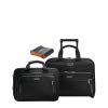 Briggs & Riley At Work 3-Pc Set- Lg Exp Rolling Brief, Med Exp Briefcase, Portmantos Tracking