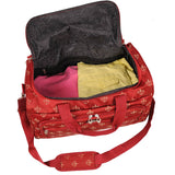 American Flyer Fleur De Lis 5 Piece Spinner Luggage Set