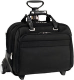 McKlein R Series Midway FlyThrough 17in Wheeled Laptop Case
