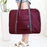 Waterproof Nylon Travel Bags Women Men Large Capacity Folding Duffle Bag