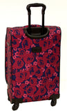 American Flyer Red Rose 5 Piece Spinner Luggage Set