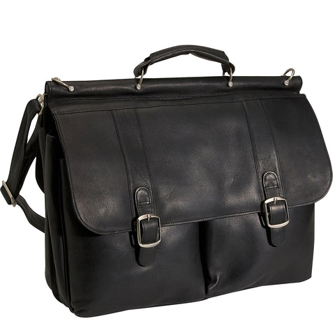 David King Dowel Laptop Leather Briefcase