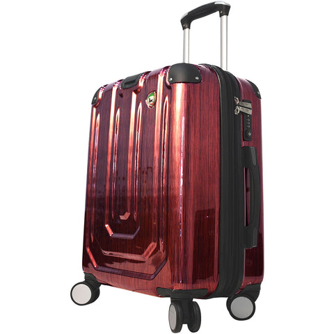 Mia Toro Spazzolato Metallo Hardside Spinner Carry On