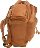 LeDonne Leather Classic Multi Pocket Backpack