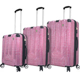 Mia Toro Macchiolina Polish Hardside Spinner 3 Piece Set