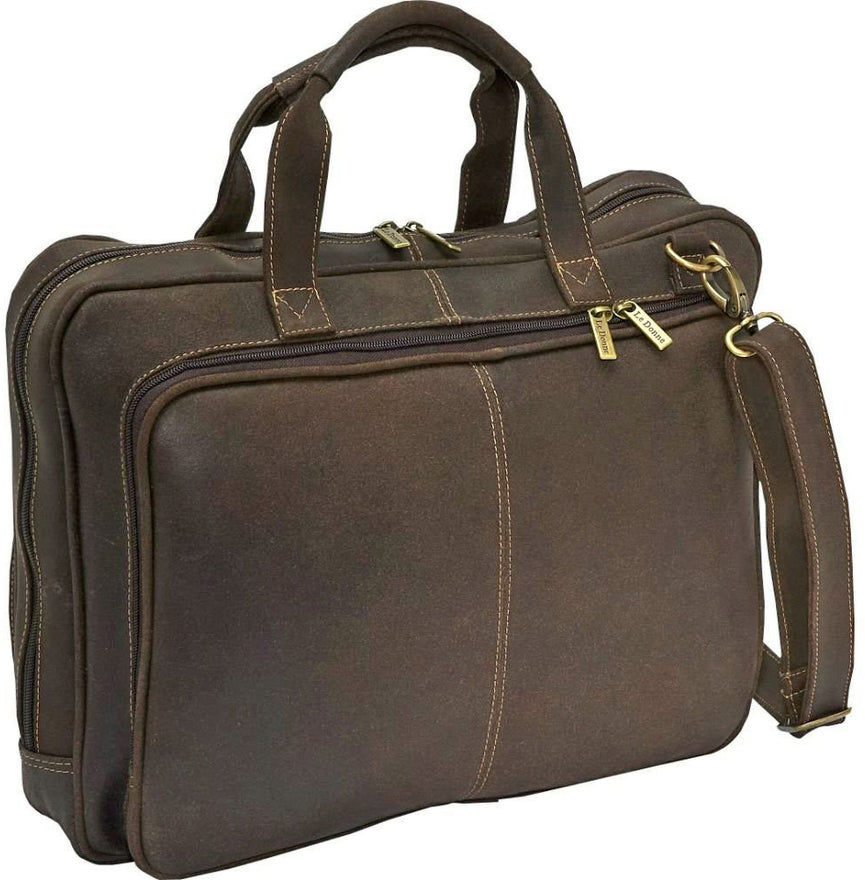 LeDonne Leather Distressed Laptop Brief