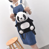 Korean version of the big and medium-sized baby book panda men and women children small backpack 2-5 years old, children's garden bag backpack
