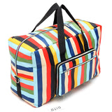 Foldable Travel Bag Women Large Capacity Portable Shoulder Duffle Bag Cartoon Printing Waterproof Weekend Luggage Tote