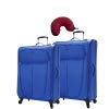 Skyway Mirage Superlight | 3-Piece Set | 24" and 28" Expandable Spinners, Travel Pillow (Maritime Blue)