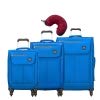 Skyway Mirage 2.0 | 4-Piece Set | 20", 24" and 28" Expandable Spinners, Travel Pillow (Blue Royal)