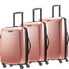 American Tourister Moonlight Hardside 3 Piece Spinner Set 21" 24" and 28" (Rose Gold)
