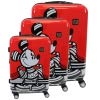 ful Disney Mickey Hardside 3-Piece Luggage Set: 21, 25, and 29-Inch Suitcases (Red)
