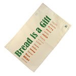 Eco Bags Cotton Bags Bread Bag with drawstring 11 1/2" x 18", Organic Cotton (a)