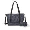 Baggallini Expandable Carry on Duffel, onyx floral