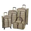 London Fog Knightsbridge 4-Pc Set (Brown Glen Plaid)