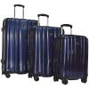 Revo Impact Ii Hardside Luggage 3 Piece Set | 20" 25" 30" Navy - Made In Usa (Navy)