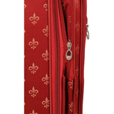 American Flyer Fleur De Lis 5 Piece Spinner Luggage Set