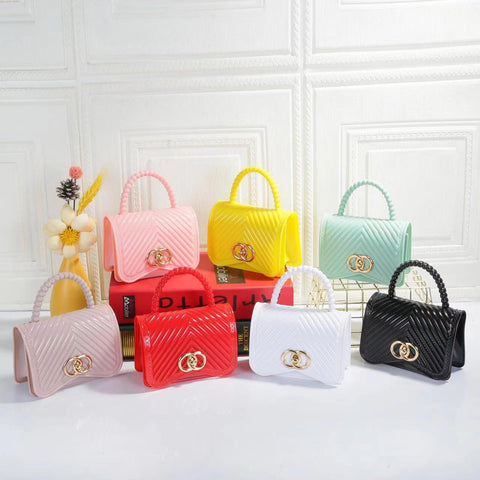 Fashion Cute 2022 New Jelly Bag Women's Solid Color Handbag Wholesale