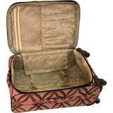 American Flyer Silver Clover 5pc Spinner Luggage Set