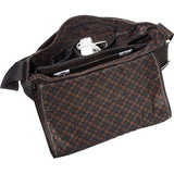 David King Deluxe Large Leather Messenger