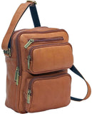 LeDonne Leather Multi Pocket Organizer Man Bag