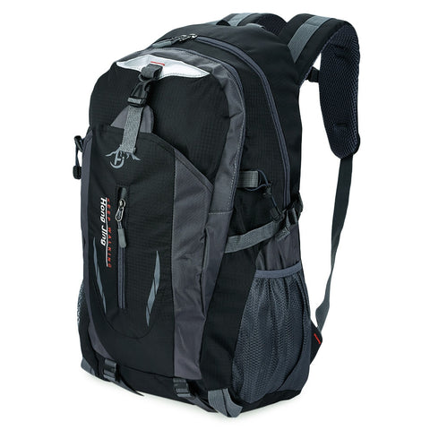 Guapabien Patchwork Buckle Ladder Lock Zipper S Shape Mesh Strap Outdoor Portable Backpack for Unisex