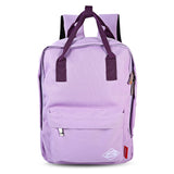 SUPER - K Girls Preppy Travel Patchwork Backpack School Bag