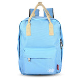 SUPER - K Girls Preppy Travel Patchwork Backpack School Bag