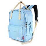 SUPER - K Girls Preppy Travel Patchwork Backpack School Bag