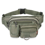 Men Canvas Waist Pack Male Casual Style Fanny Bum Bag