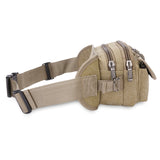 Men Canvas Waist Pack Male Casual Style Fanny Bum Bag