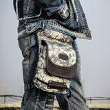 Men Waist Pack Leg Bag Water Resistance Motorcycle Pouch