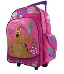 Scooby Doo Peace & Love Large 15" Rolling Backpack [Apparel]