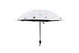 1PC Vinyl Umbrella Blue Flamingo Sun Protection UV Umbrella Sunny and rain Umbrellas
