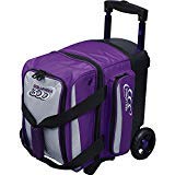 Columbia 300 Bowling Products 300 Icon Single Roller Bowling Bag- Purple/Silver