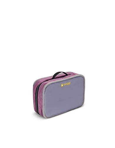 Biaggi Luggage Zipsak Boost Pro Foldable Spinner Carry On, Expands to Check-in Luggage, Purple