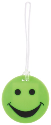 Lewis N. Clark 3-Pack Smiley Luggage Tag, Green, One Size