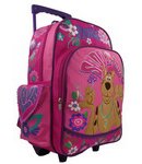 Scooby Doo Peace & Love Large 15" Rolling Backpack [Apparel]
