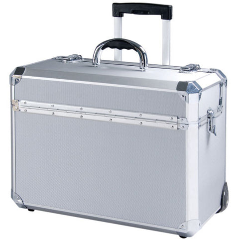 T.Z. Case Business Cases Aluminum Hexagon Wheeled Deep Pilot Case
