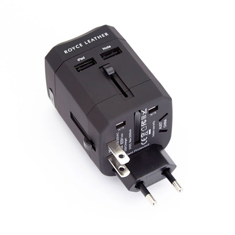 Royce Leather International Travel Adapter Wall Plug