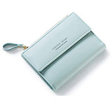 BOBILIKE RFID Blocking Bifold Wallet Small Coin Purse Card Holder ID Window Wallets for Women, Mint
