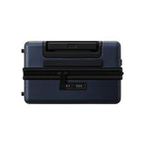 LEVEL8 Elegance Matte Carry-On Luggage, 20” Hardside Suitcase, Lightweight PC Matte Hardshell Spinner Trolley for Luggage, TSA Approved Cabin Luggage with 8 Spinner Wheels-Navy Blue, 20-Inch Carry-On