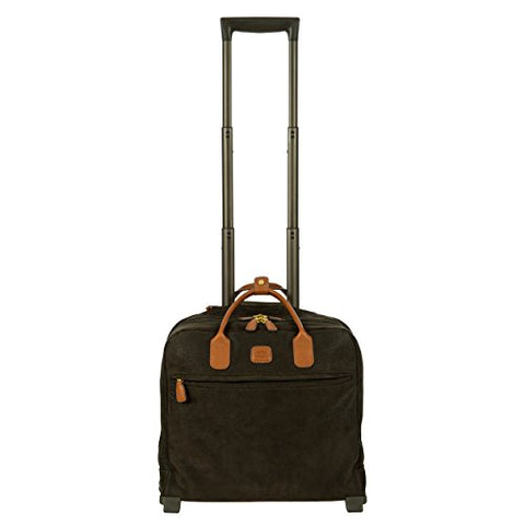 Bric's Life Tropea Ultralight International Carry-on Laptop|Tablet Pilot Case Spinner, Olive