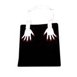 Bibitime Halloween Canvas Tote Bag Women Beach Crossbody Purse Handbag Reusable Shopping Bags