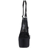 Eastsport Mesh Tote Insulated Cooler Beach Bag, Black
