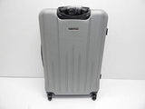 Mia Toro Italy Fabbri Hardside Spinner Luggage 3pc Set, Silver