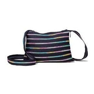 Zipit 12"X9" Studio Bag - Black With Rainbow Zipper